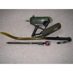 Carp fishing tackle items
