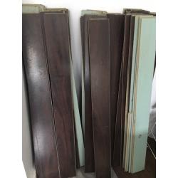 Laminate floor dark oak clic loc
