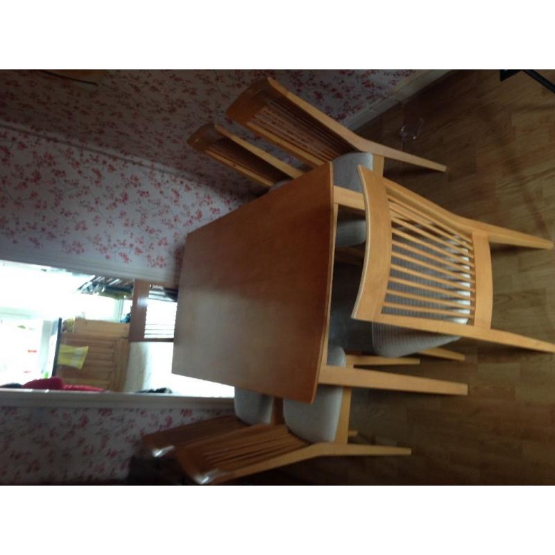 Dining Table & Six Chairs