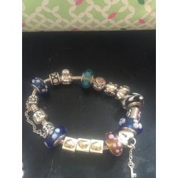 Pandora bracelet , charms and Pandora neckless