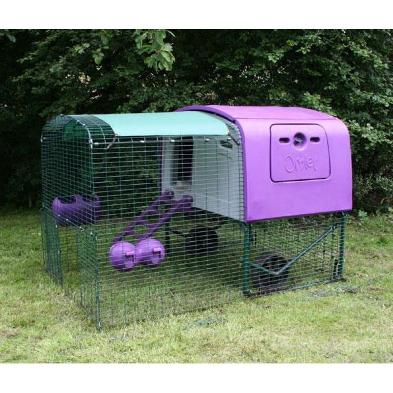 Omlet Purple Eglu Cube with 2m Run & Accessories