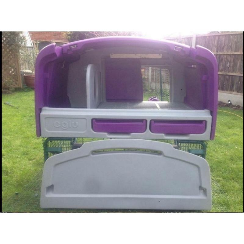 Omlet Purple Eglu Cube with 2m Run & Accessories