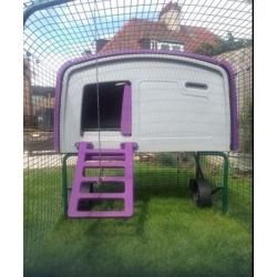 Omlet Purple Eglu Cube with 2m Run & Accessories