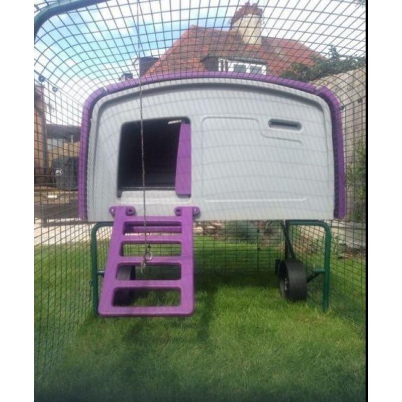 Omlet Purple Eglu Cube with 2m Run & Accessories