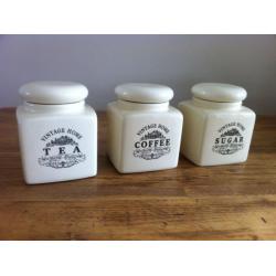 Tea Coffee Sugar Kitchen Storage Jars