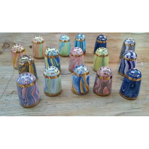16 Jersey British Isles Thimbles