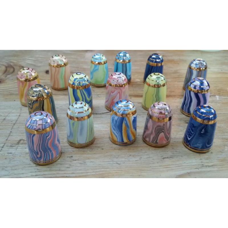 16 Jersey British Isles Thimbles