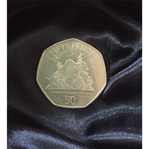 *Rare* Capture of Gibraltar 50p Coin