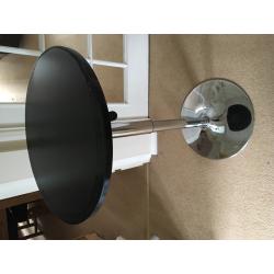 Black gas lift bar table