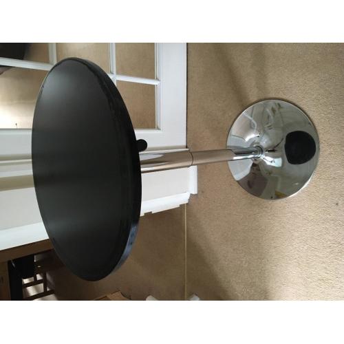Black gas lift bar table