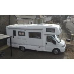 Rapido Motorhome/campervan, 6/7 berth (4 berth fixed), bunks, gas heating, garage, 2.8JTD