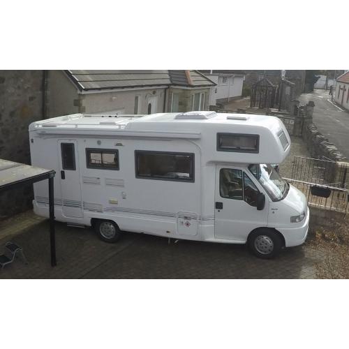 Rapido Motorhome/campervan, 6/7 berth (4 berth fixed), bunks, gas heating, garage, 2.8JTD