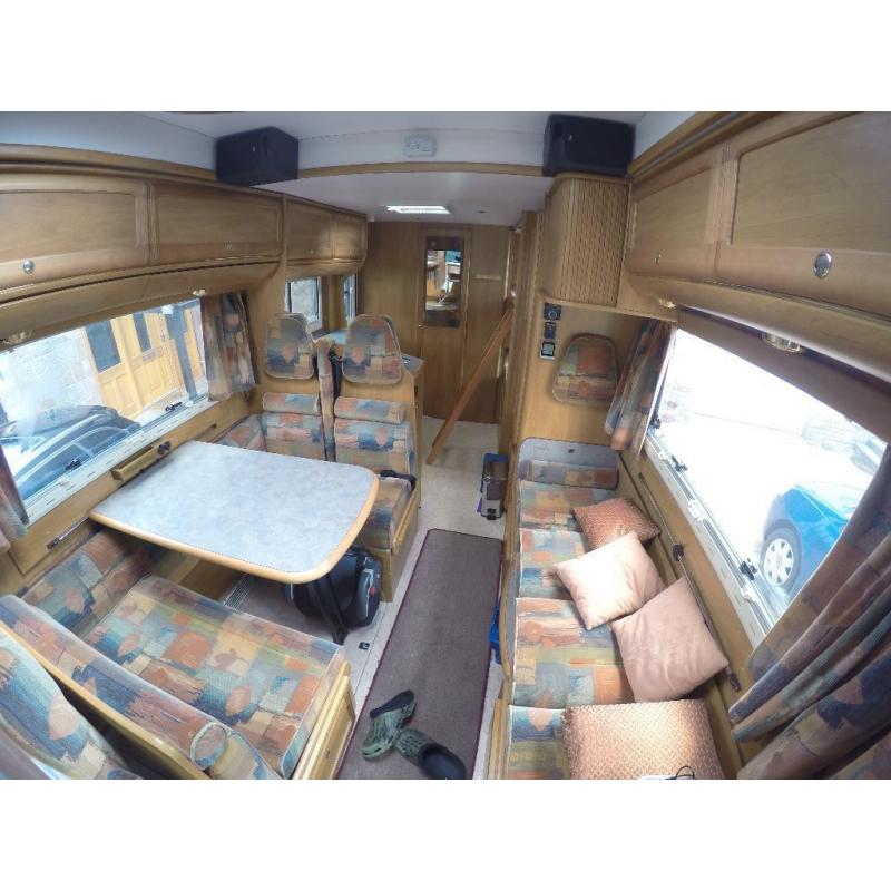 Rapido Motorhome/campervan, 6/7 berth (4 berth fixed), bunks, gas heating, garage, 2.8JTD