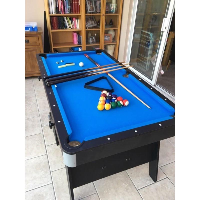Folding Pool Table 5ft x 2ft 9 inches