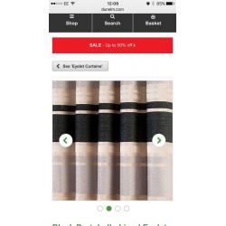 Dunelm portobello curtains