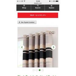 Dunelm portobello curtains