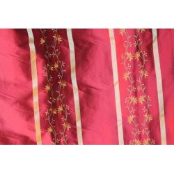 Beautiful red and gold curtains for a big window
