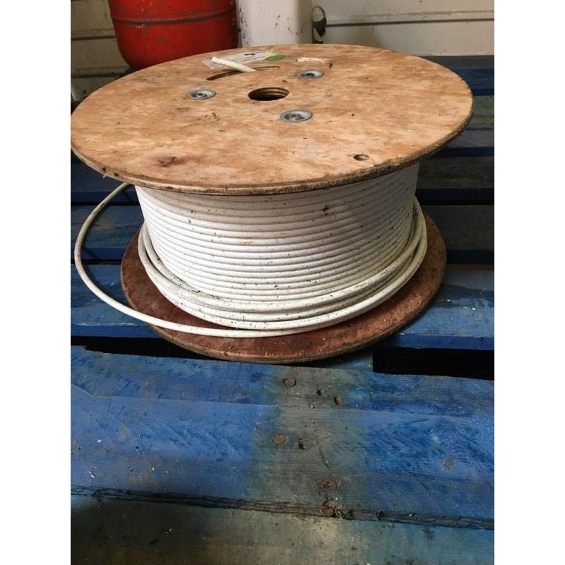 Part used spool of coax cable