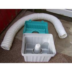 Tumble drier condenser unit for when used indoors
