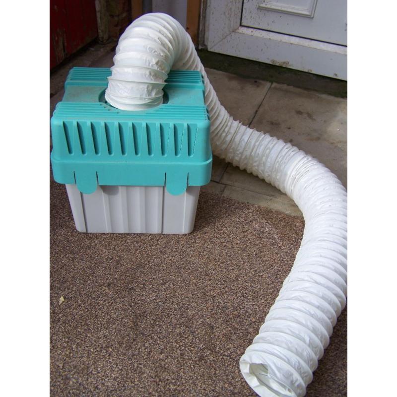 Tumble drier condenser unit for when used indoors
