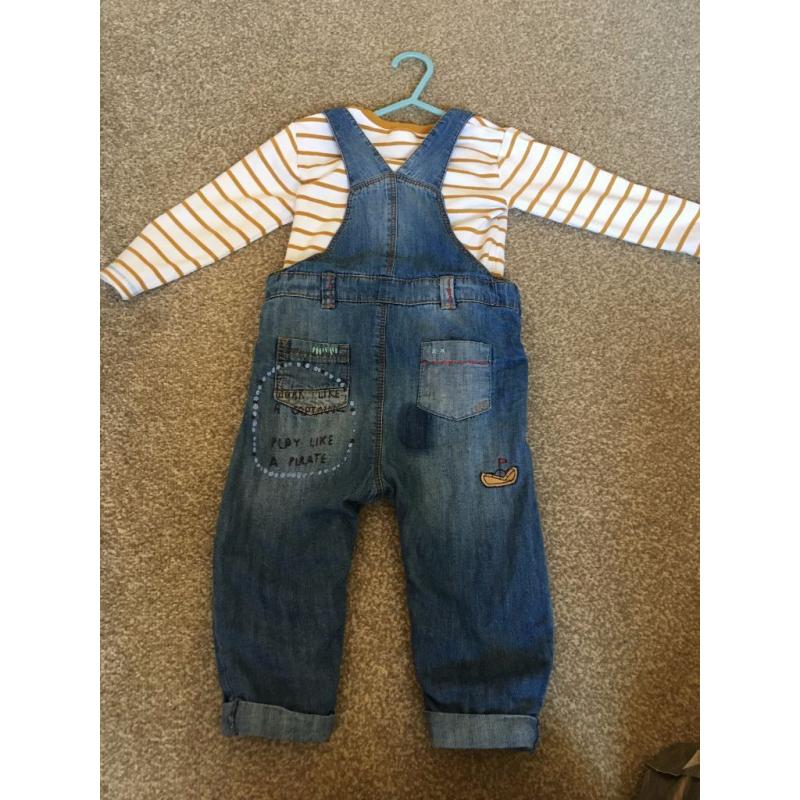 Baby boy Next dungarees