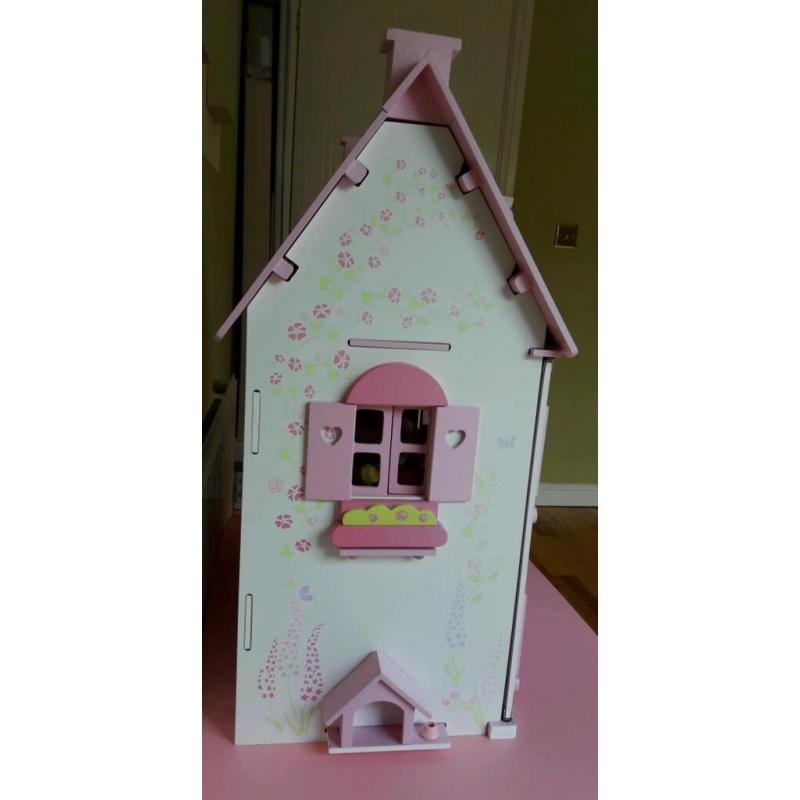 ELC Rosebud Dolls House (inc furniture and family)