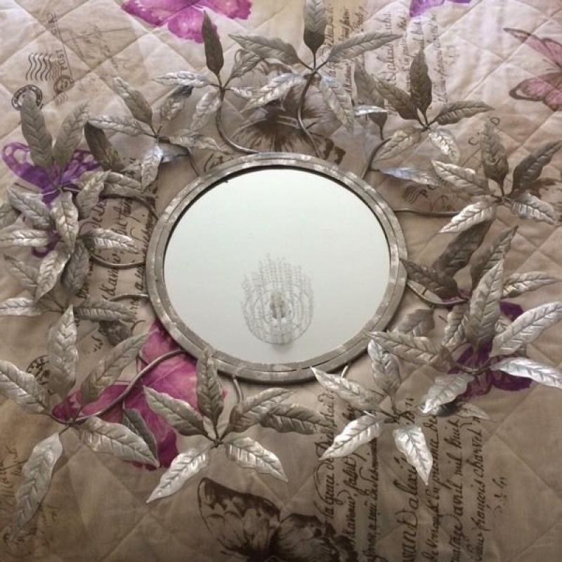 Linda Barker Designer Metal Leaf Mirror