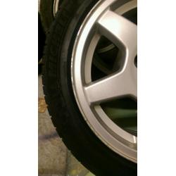Saab/vauxhall alloys 5x110 15"x6.5j Michelin tyres
