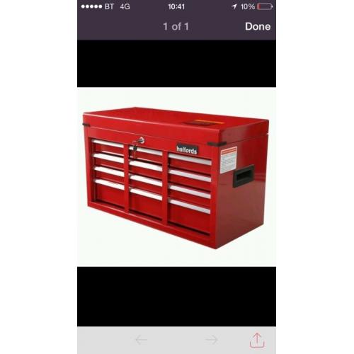 Halfords tool chest
