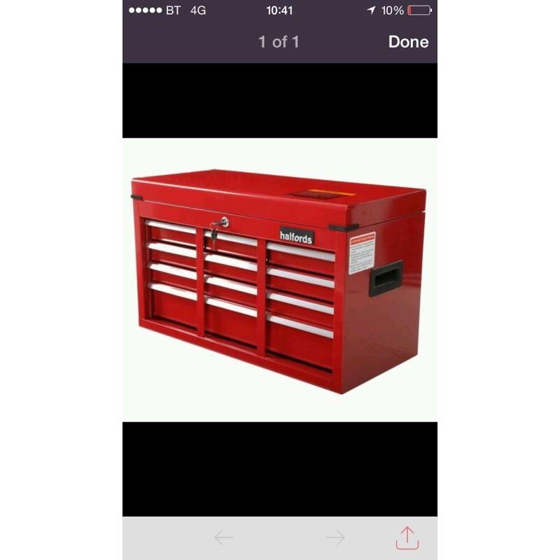 Halfords tool chest