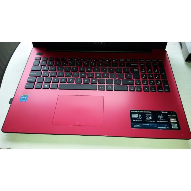 Asus X553 15.6" Laptop Intel Pentium N3540 4G 1TB - Win 7 - Red