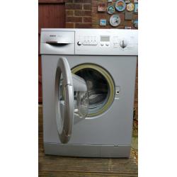 For Sale Bosch Silver 1400 spin speed washing machine.