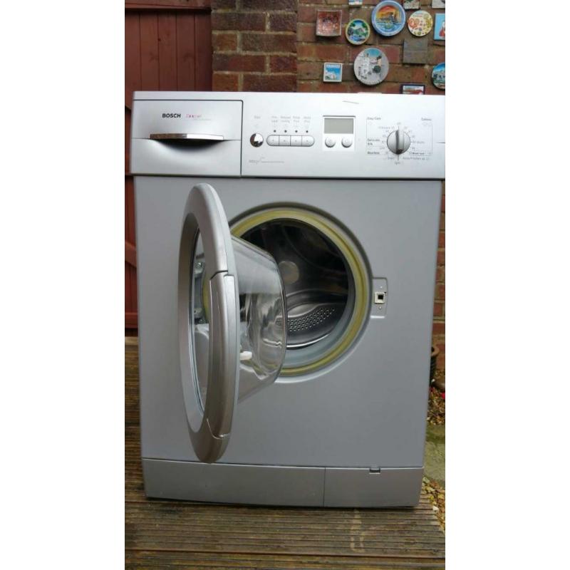 For Sale Bosch Silver 1400 spin speed washing machine.