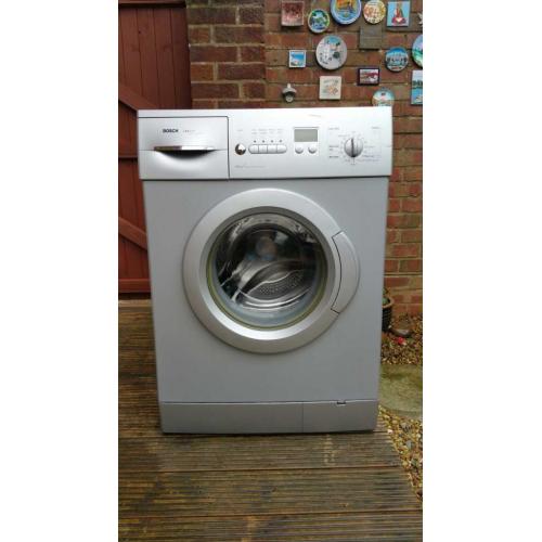 For Sale Bosch Silver 1400 spin speed washing machine.