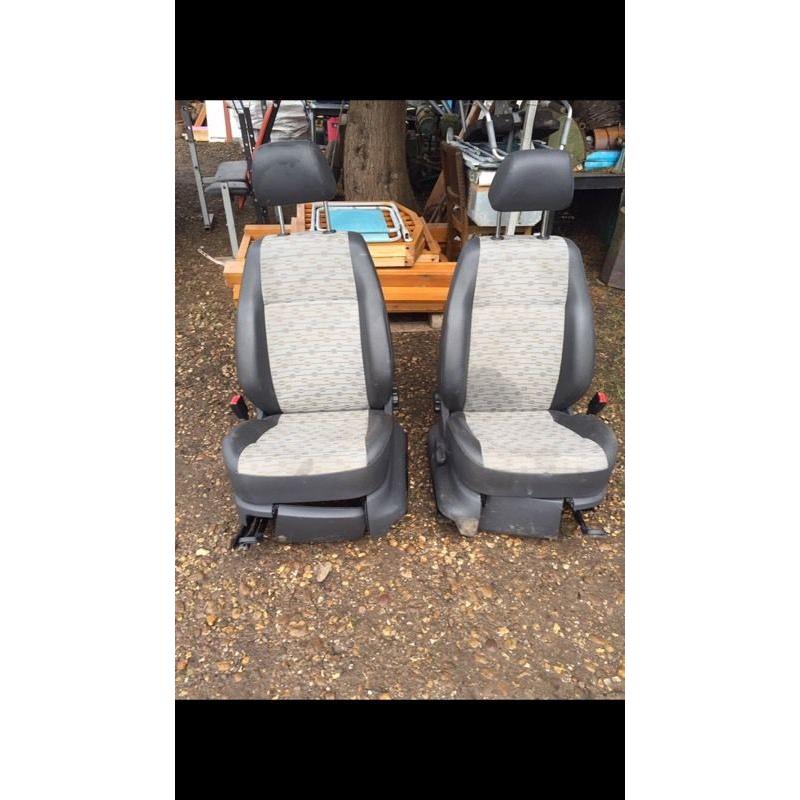 NEW SHAPE VOLKSWAGEN CADDY FRONT SEATS EXCELLENT CONDITION