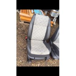 NEW SHAPE VOLKSWAGEN CADDY FRONT SEATS EXCELLENT CONDITION