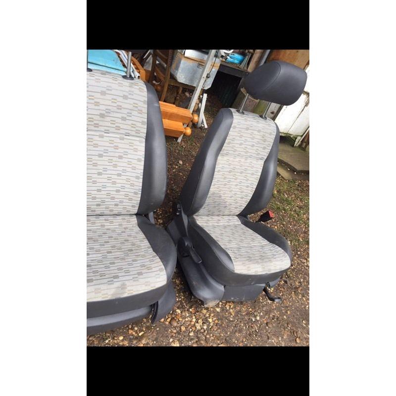 NEW SHAPE VOLKSWAGEN CADDY FRONT SEATS EXCELLENT CONDITION