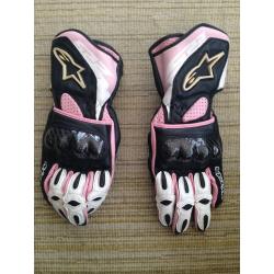 Ladies Alpinestar Motorbike Gloves - size S