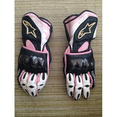 Ladies Alpinestar Motorbike Gloves - size S