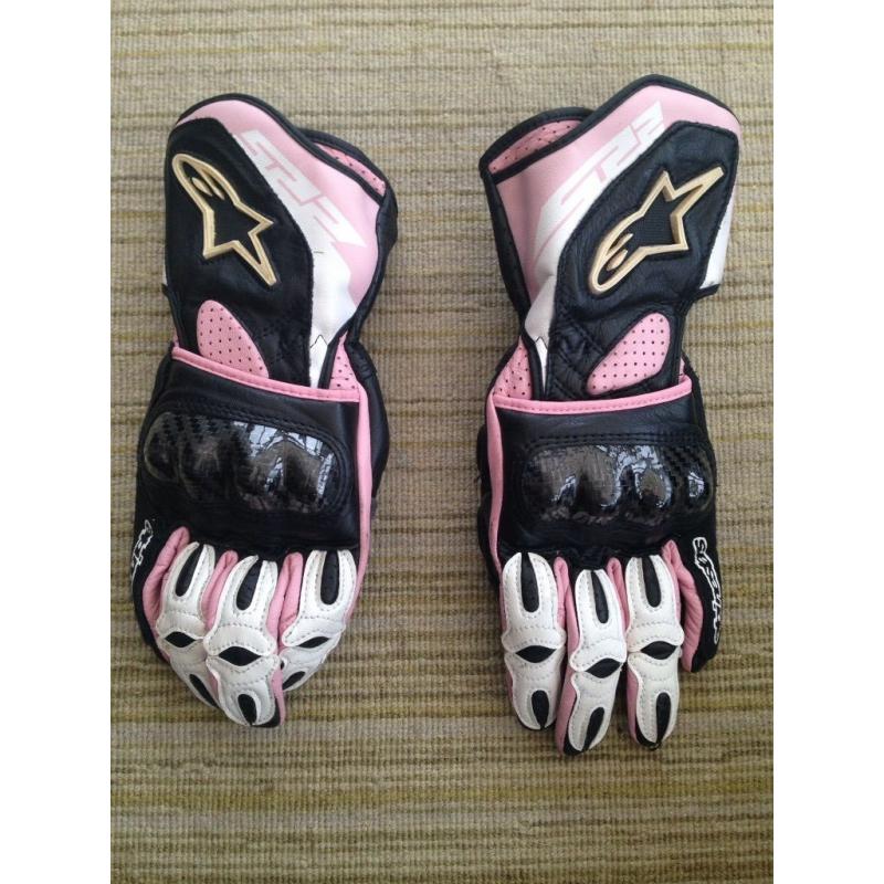 Ladies Alpinestar Motorbike Gloves - size S