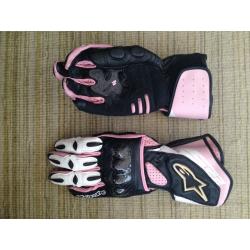 Ladies Alpinestar Motorbike Gloves - size S