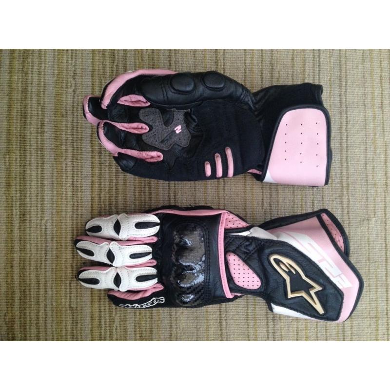 Ladies Alpinestar Motorbike Gloves - size S