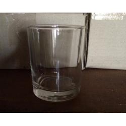 Candle making supplies, e.g.. glasses, wicks, wick plates