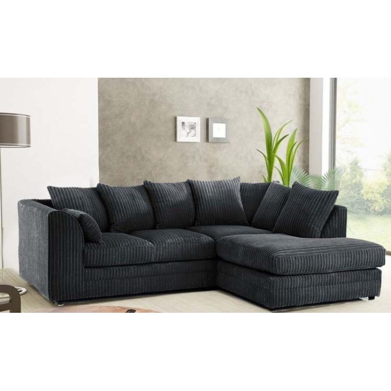 New Corner Sofas Fabric Couches Cheap Settees Multiple Colours, Free Delivery