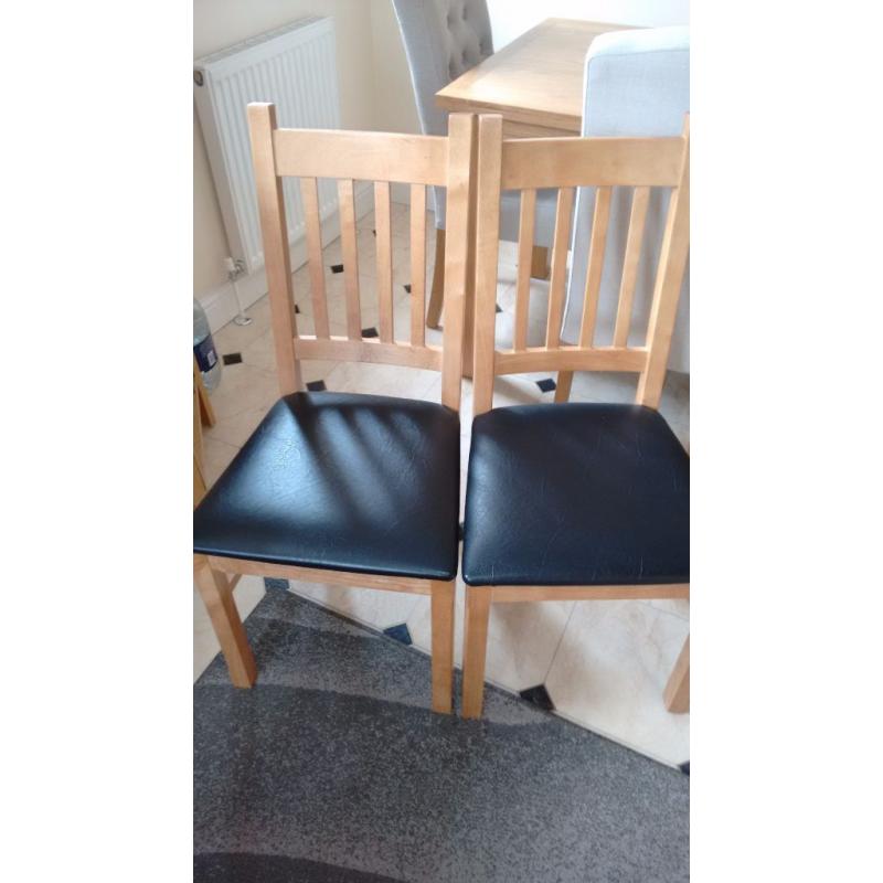 Dining table and chairs