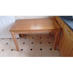 Dining table and chairs