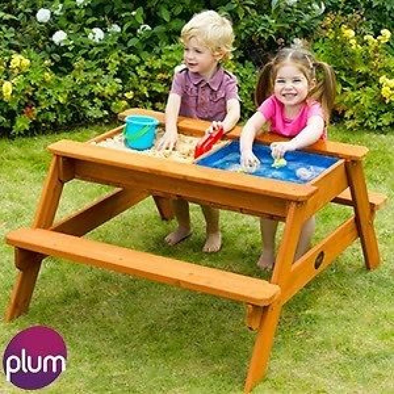 Childrens wooden picnic table /sand & water brand new