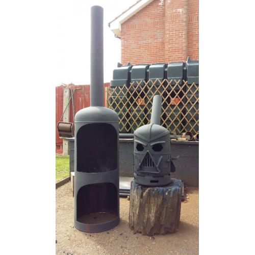 HAND MADE PATIO HEATER LOG BURNER