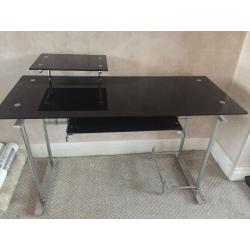 Black gloss desk for living room