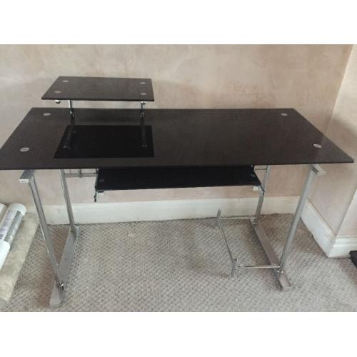 Black gloss desk for living room